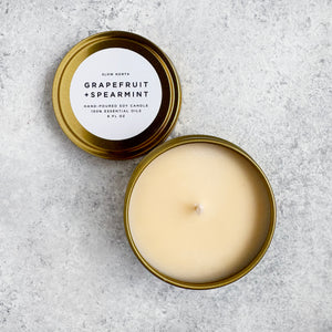 NEW! Slow North Grapefruit Spearmint Candle Tin