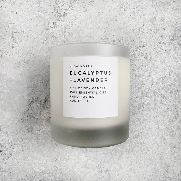 Slow North Eucalyptus Lavender Candle